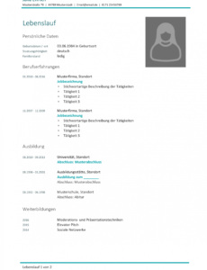 Lebenslauf Vorlage Modern (Kostenloser Download) Lebenslauf Vorlage Modern Xing