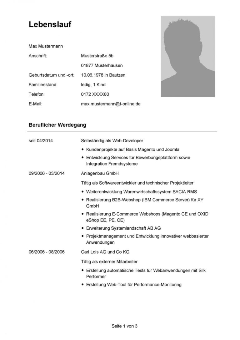  Eine Probe von 15 Muster R R Lebenslauf Bewerbung Genial Lebenslauf Motiv 