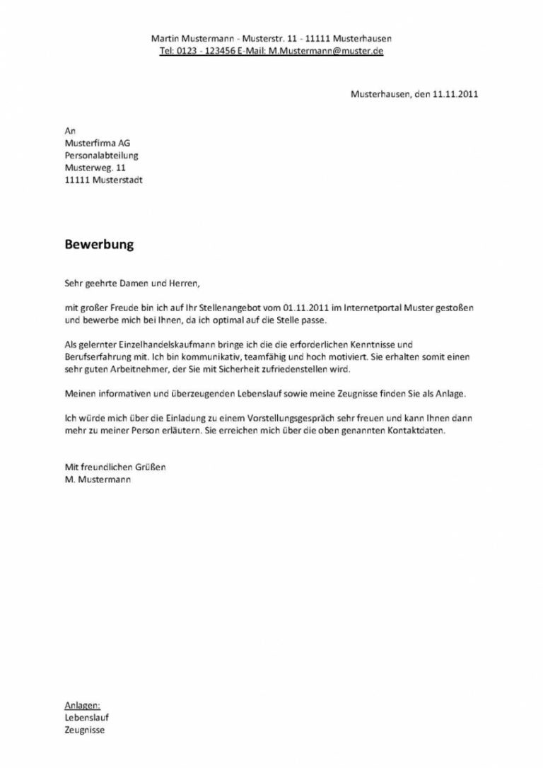 Eine Probe von Neu Bewerbungsschreiben Teilzeit Nach Karenz Teilzeit