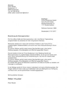 Porbe von  Bewerbungsschreiben Muster (Schweiz) Vorlage Gratis  Mustervorlagech Bewerbungsschreiben Vorlage Kv Schweiz