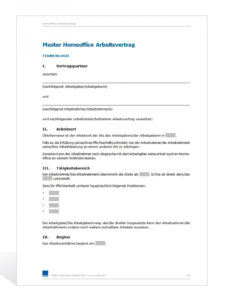 [%Eine Probe%|Porbe|] von15+ Arbeitsvertrag Muster  Wwfchamps Home Office Vereinbarung Vorlage