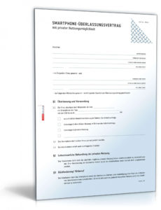 [%Eine Probe%|Porbe|] vonSmartphoneüberlassungsvertrag  Muster Zum Download Diensthandy Vereinbarung Vorlage