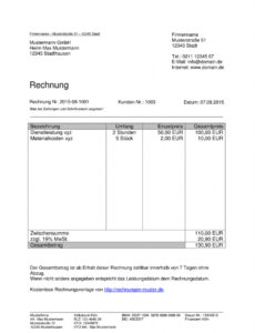 das beispiel von rechnungsvorlagen kostenlos  rechnungsvorlage für jeden zweck restaurant rechnung vorlage