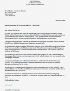 eine probe von bewerbung schülerpraktikum anwalt vorlage neu bewerbung rechtsanwalt rechnung vorlage pdf
